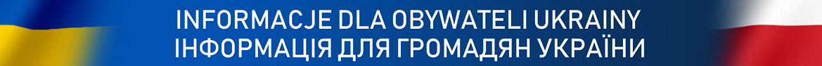 Baner informacyjny dla obywateli Ukrainy