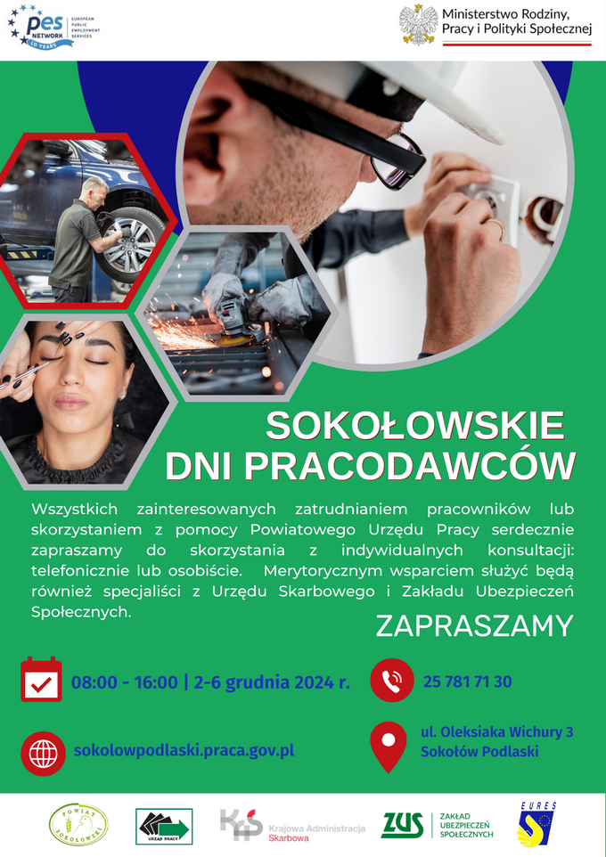 Plakat Sokołowskie Dni Pracodawców 2024