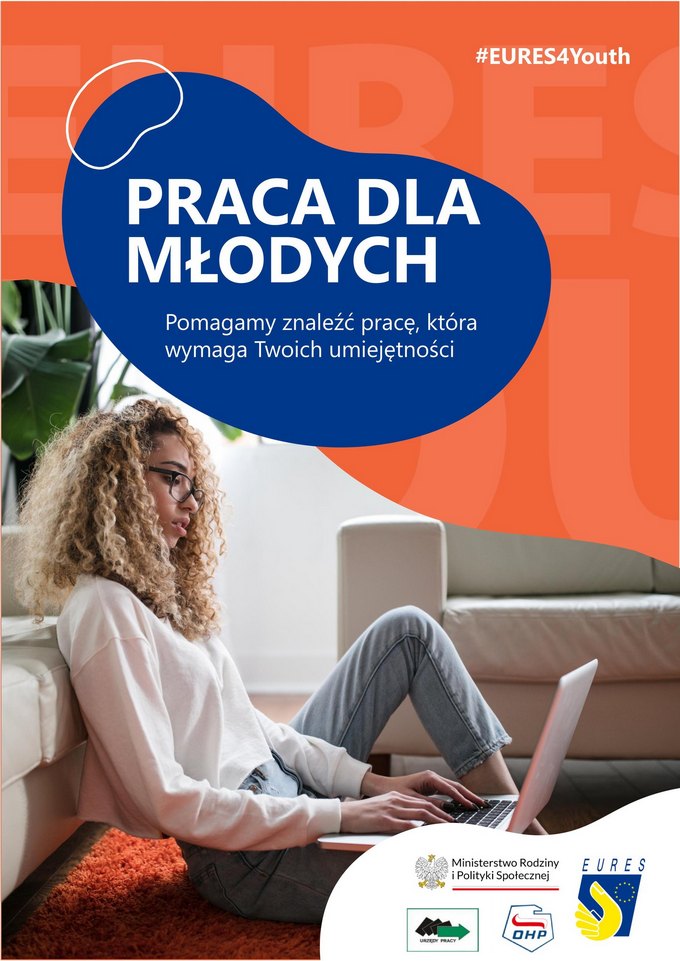 Plakat EURES Praca dla młodych