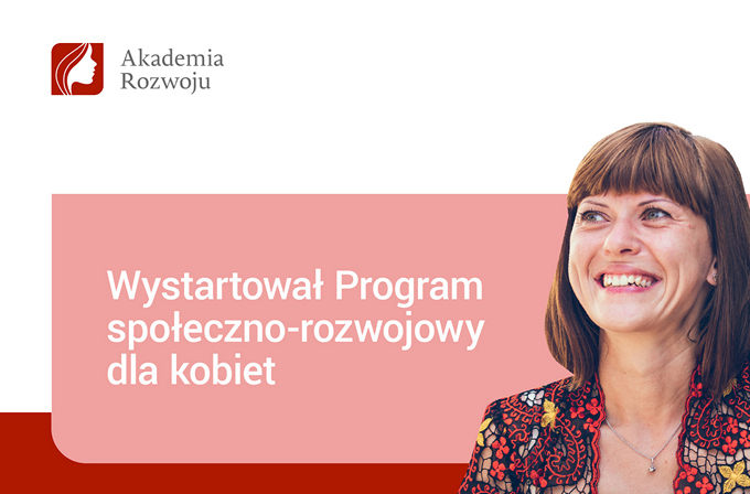 Baner reklamowy nowego programu rozwojowego dla kobiet