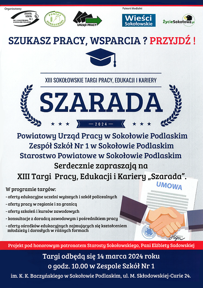 Plakat promujący Szarada 2024